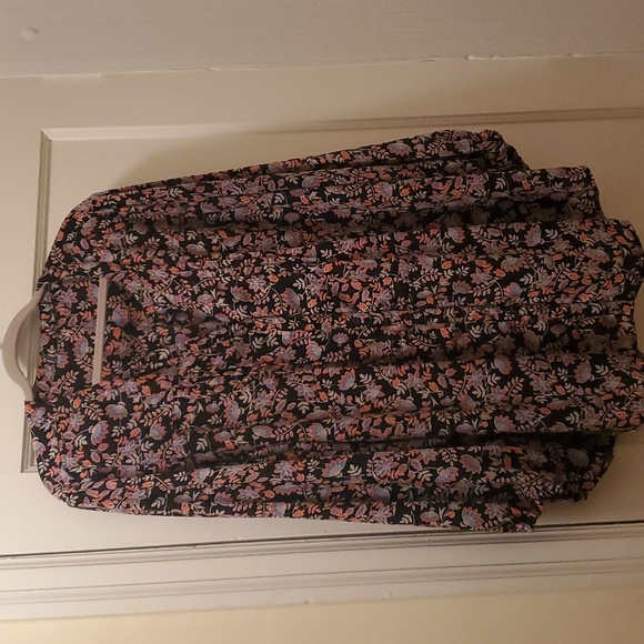 floral v-neck flowy top unbranded - Picture 3 of 13